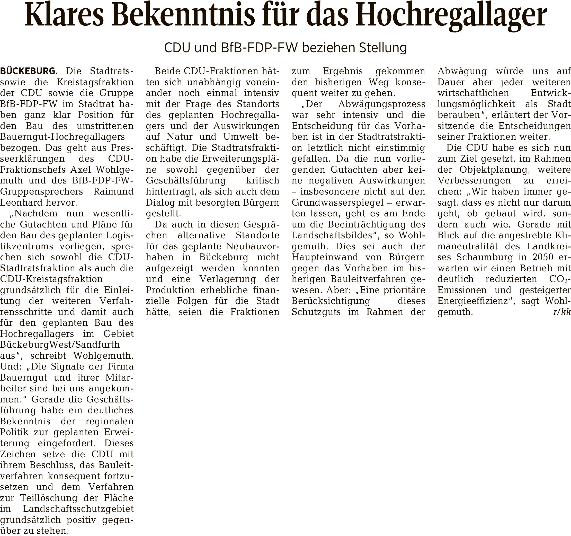 Tageszeitung 2016 150158   Schaumburger Nachrichten 15052021 b bauerngut 1505s 001